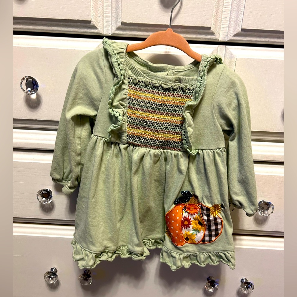 Baby girl pumpkin dress